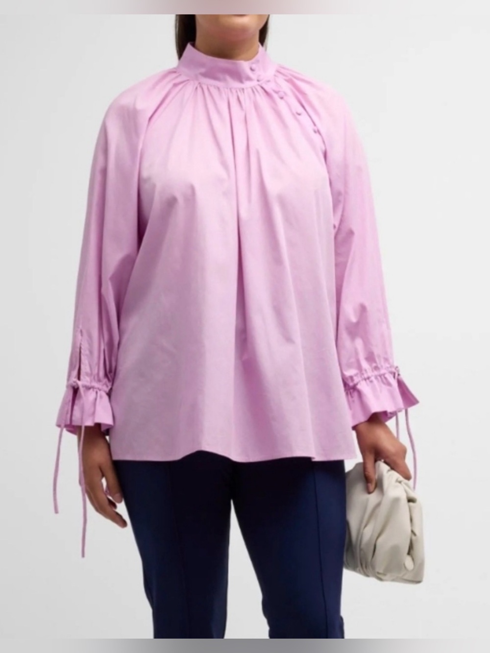 Harshman Bianca Blouse Orchid 100% Cotton Size 3X Women's